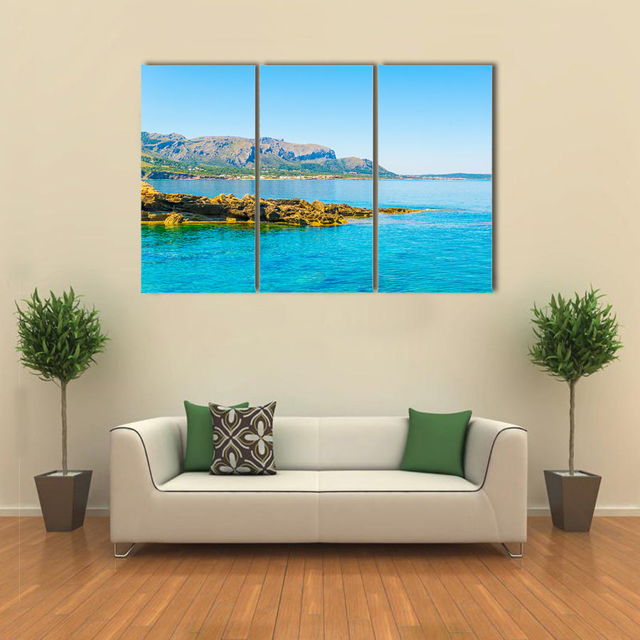 Seaside view of Betlem, Mallorca, Spain Multi panel canvas wall art