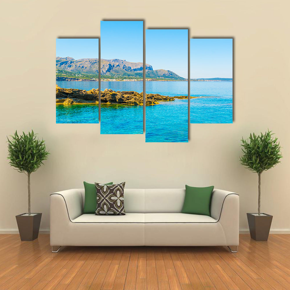 Seaside view of Betlem, Mallorca, Spain Multi panel canvas wall art
