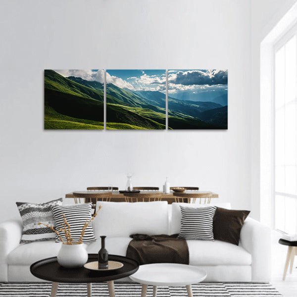 Beautiful nature landscape of mountains panoramic canvas wall art