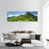 Meadow with road in Berchtesgaden National Park panoramic canvas wall art