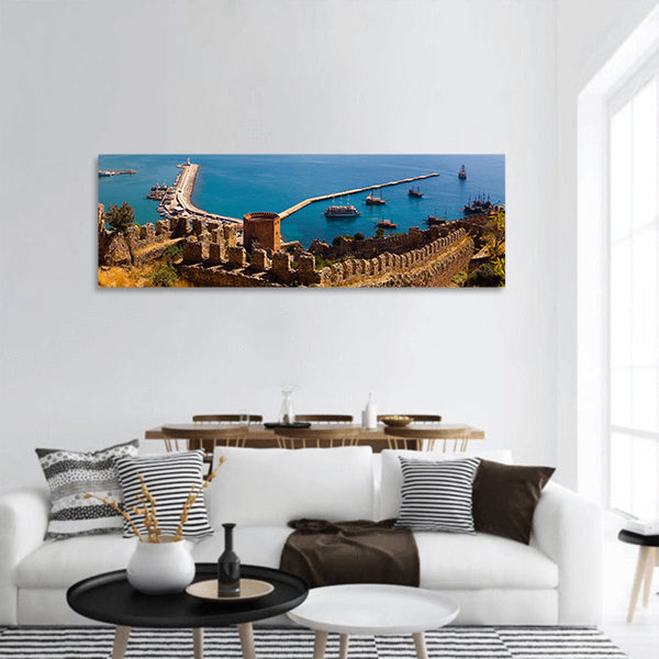 Red Tower Panoramic Canvas Wall Art