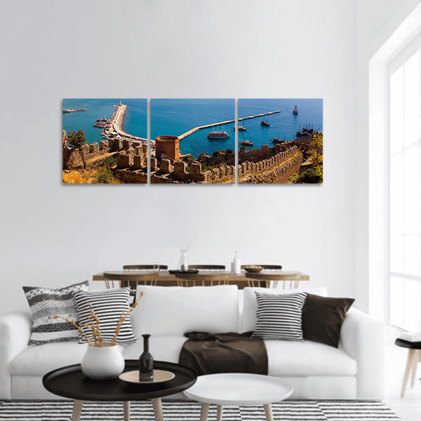 Red Tower Panoramic Canvas Wall Art