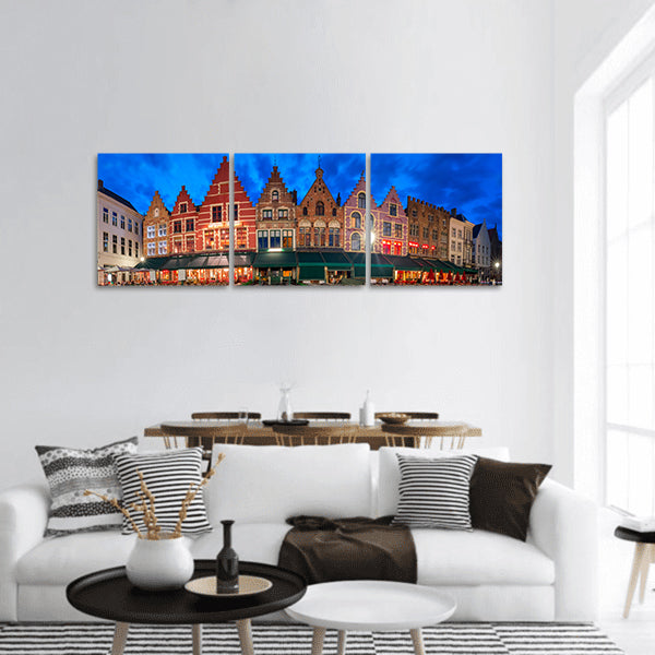 Scenic cityscape panoramic canvas wall art