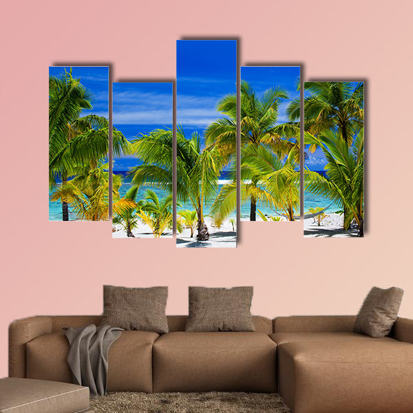 Palm trees on a tropical beach