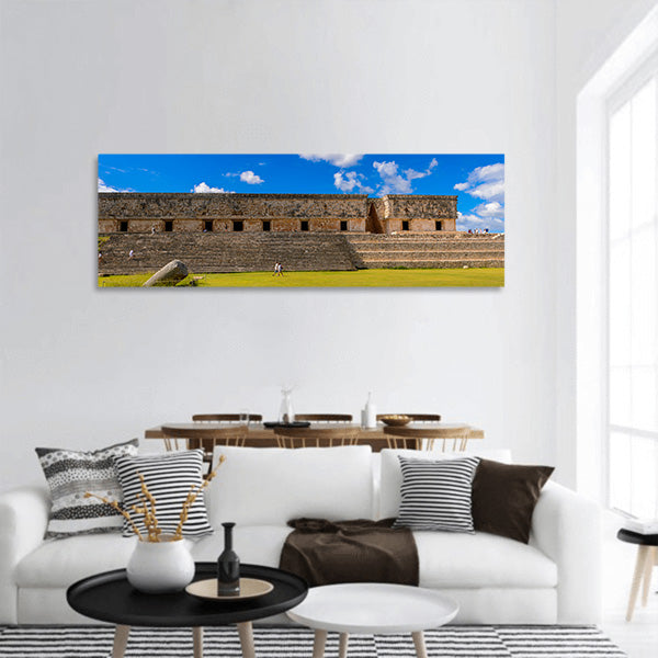 Maya city panoramic canvas wall art.