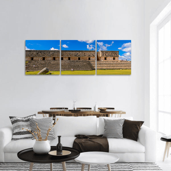 Maya city panoramic canvas wall art.
