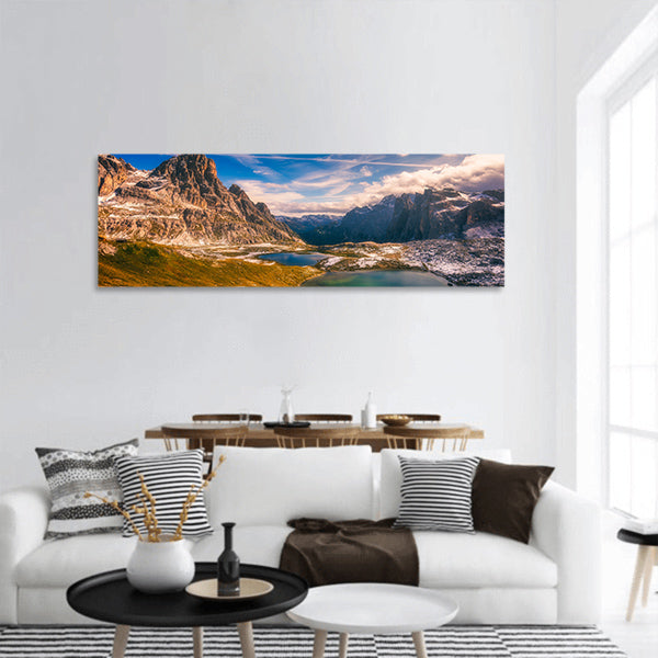 Del Piani lakes panoramic canvas wall art