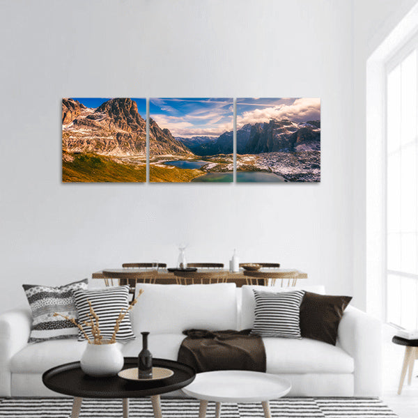 Del Piani lakes panoramic canvas wall art