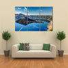 The Blue Jewel of Oregon. Deep blue lake inside Multi panel canvas wall art