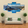 The Blue Jewel of Oregon. Deep blue lake inside Multi panel canvas wall art