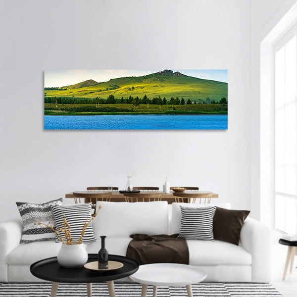 Hongsong Lake scenery panoramic canvas wall art