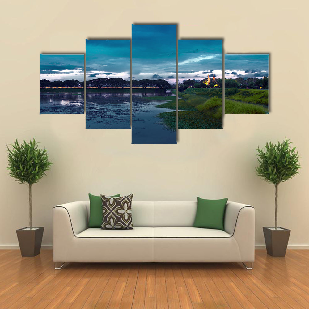 Nile river in Uganda Multi panel canvas wall art