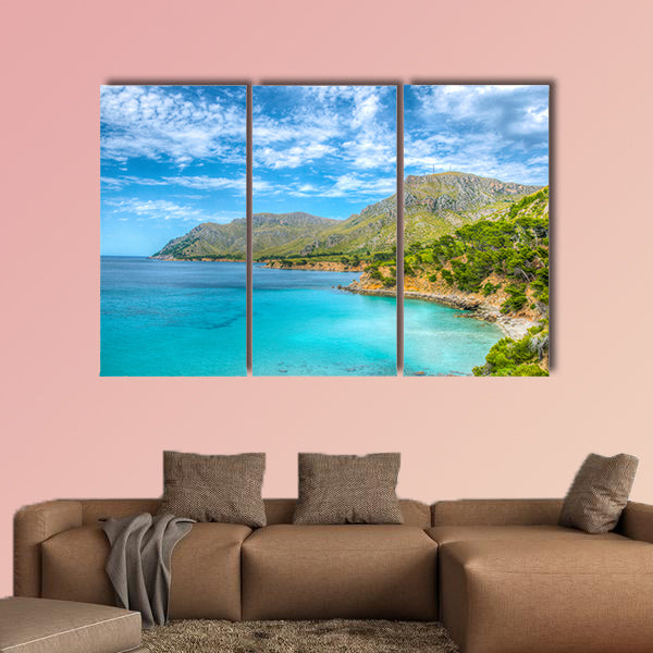 Cap Farrutx at Mallorca, Spain Multi panel canvas wall art