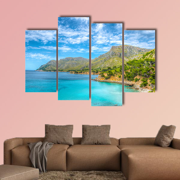 Cap Farrutx at Mallorca, Spain Multi panel canvas wall art