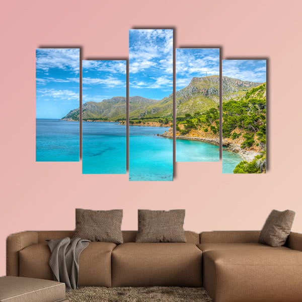 Cap Farrutx at Mallorca, Spain Multi panel canvas wall art