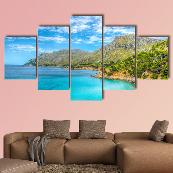 Cap Farrutx at Mallorca, Spain Multi panel canvas wall art