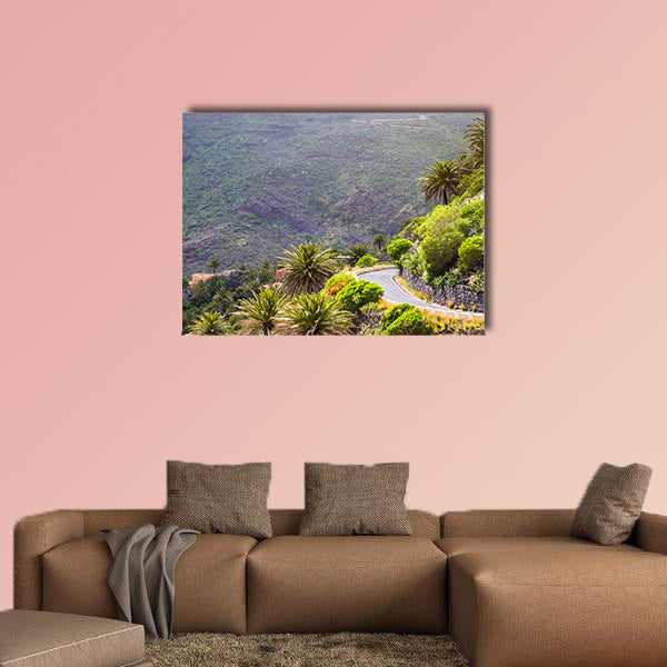 Landscape of the Masca Gorge in Tenerife, Canary Islands multi panel canvas wall art