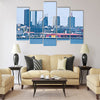 Great view of the cityscape of Tallinn from the sea Multi panel canvas wall art