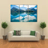 Panorama view on Nordfjorden and Svartisen glacier Multi panel canvas wall art