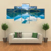 Panorama view on Nordfjorden and Svartisen glacier Multi panel canvas wall art