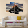 Sunrise on the Matterhorn Multi panel canvas wall art