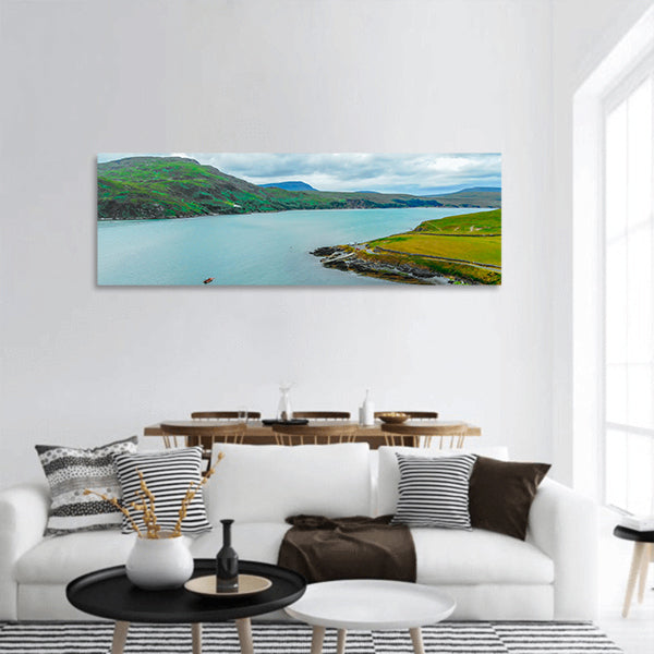 The Kyle of Durness in the Highlands of Scotland Panoramic canvas Wall Art