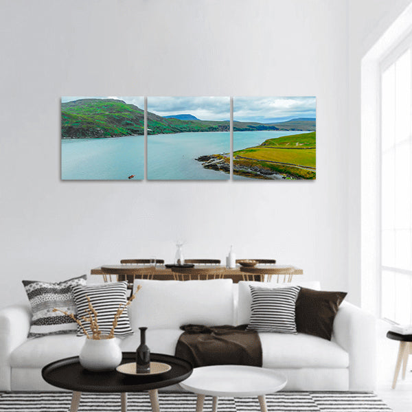 The Kyle of Durness in the Highlands of Scotland Panoramic canvas Wall Art