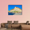 Colorful houses at Rynek, the picturesque square in multi panel canvas wall art