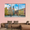 Colorful houses at Rynek, the picturesque square Wroclaw, Poland multi panel canvas wall art