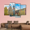 Colorful houses at Rynek, the picturesque square Wroclaw, Poland multi panel canvas wall art