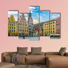 Colorful houses at Rynek, the picturesque square Wroclaw, Poland multi panel canvas wall art