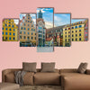 Colorful houses at Rynek, the picturesque square Wroclaw, Poland multi panel canvas wall art