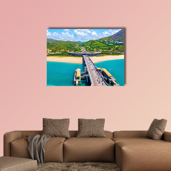 Buddhist Park, open space, many statues and beautiful places on the island of Sanya multi panel canvas wall art