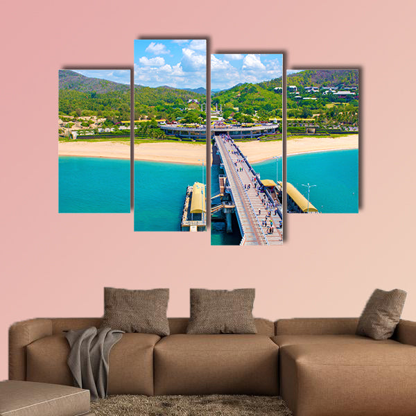Buddhist Park, open space, many statues and beautiful places on the island of Sanya multi panel canvas wall art