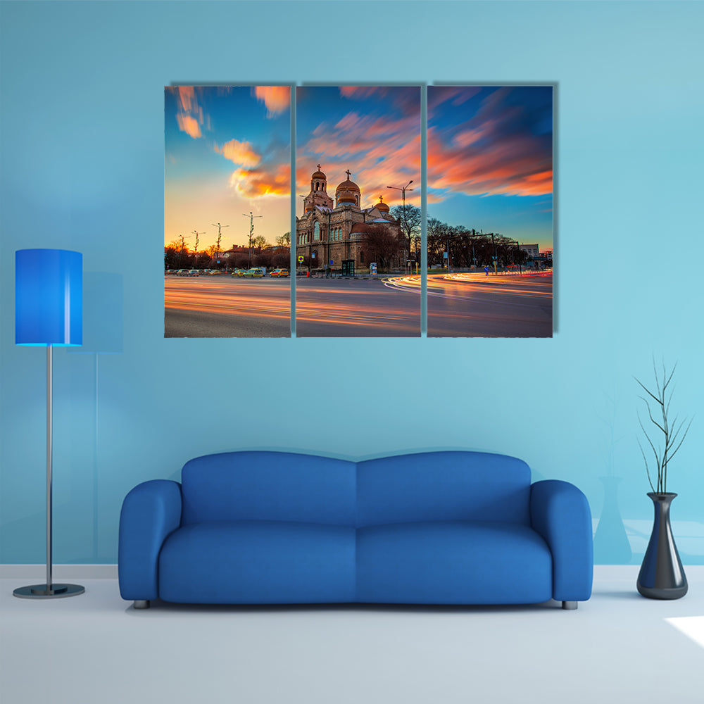 The Cathedral of the Assumption in Varna multi panel canvas wall art