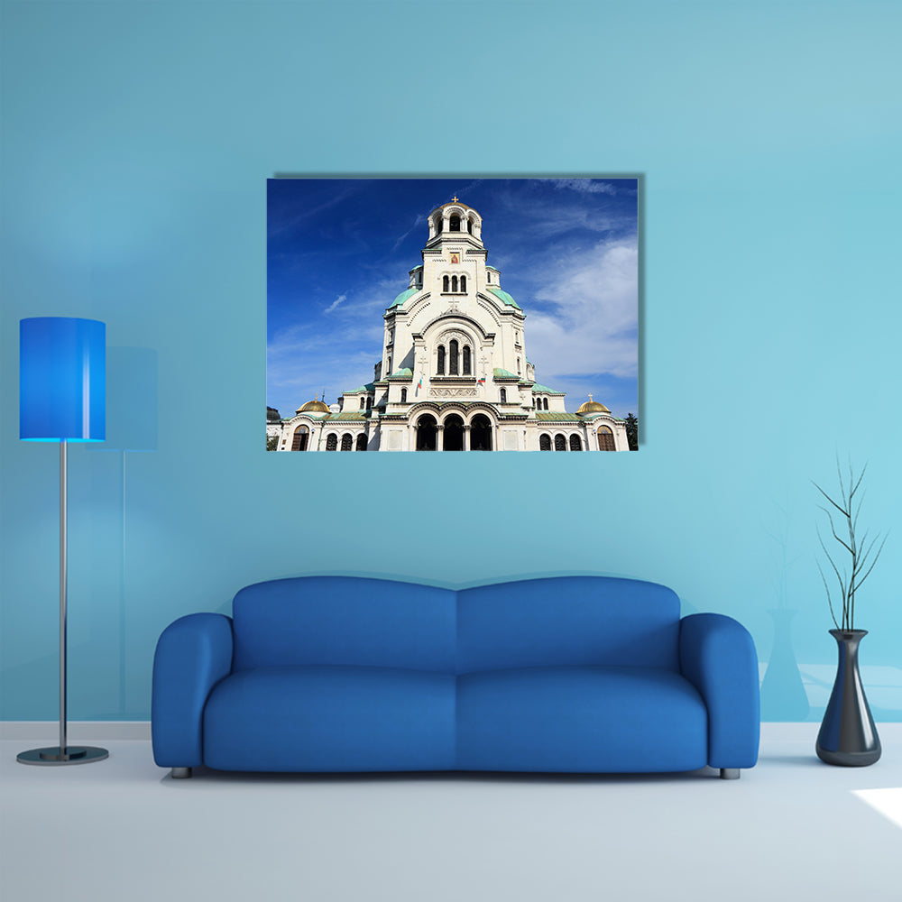 St. Alexander Nevsky Cathedral in Sofia, Bulgaria, Orthodox landmark multi panel canvas wall art