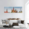 Moscow Red Square Kremlin towers , Saint Basil's cathedral panoramic canvas wall art