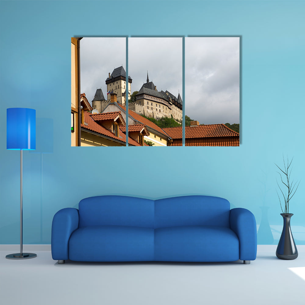 Karlstejn medieval Castle, Czech Republic multi panel canvas wall art