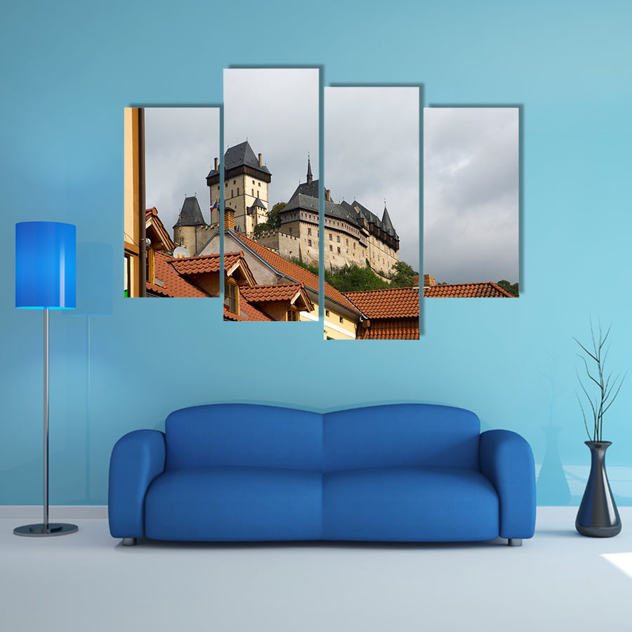 Karlstejn medieval Castle, Czech Republic multi panel canvas wall art