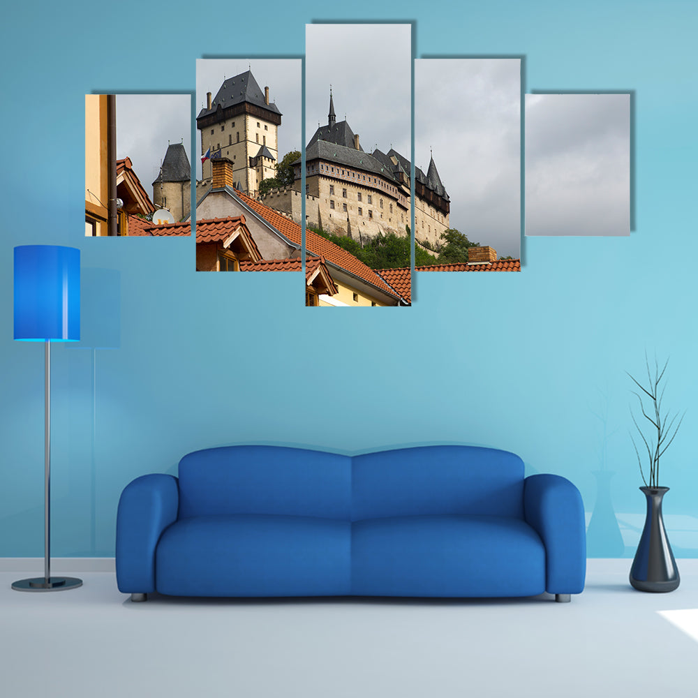 Karlstejn medieval Castle, Czech Republic multi panel canvas wall art