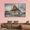 The courtyard of Wat Arun temple in Bangkok, Thailand multi panel canvas wall art