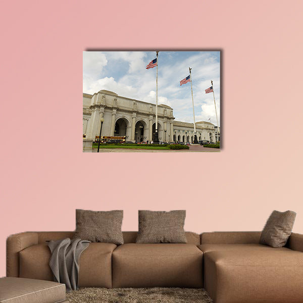 Washington Union Station in Washington, DC multi panel canvas wall art