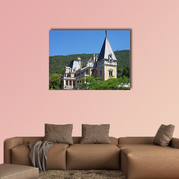 The Massandra Palace in summer day multi panel canvas wall art