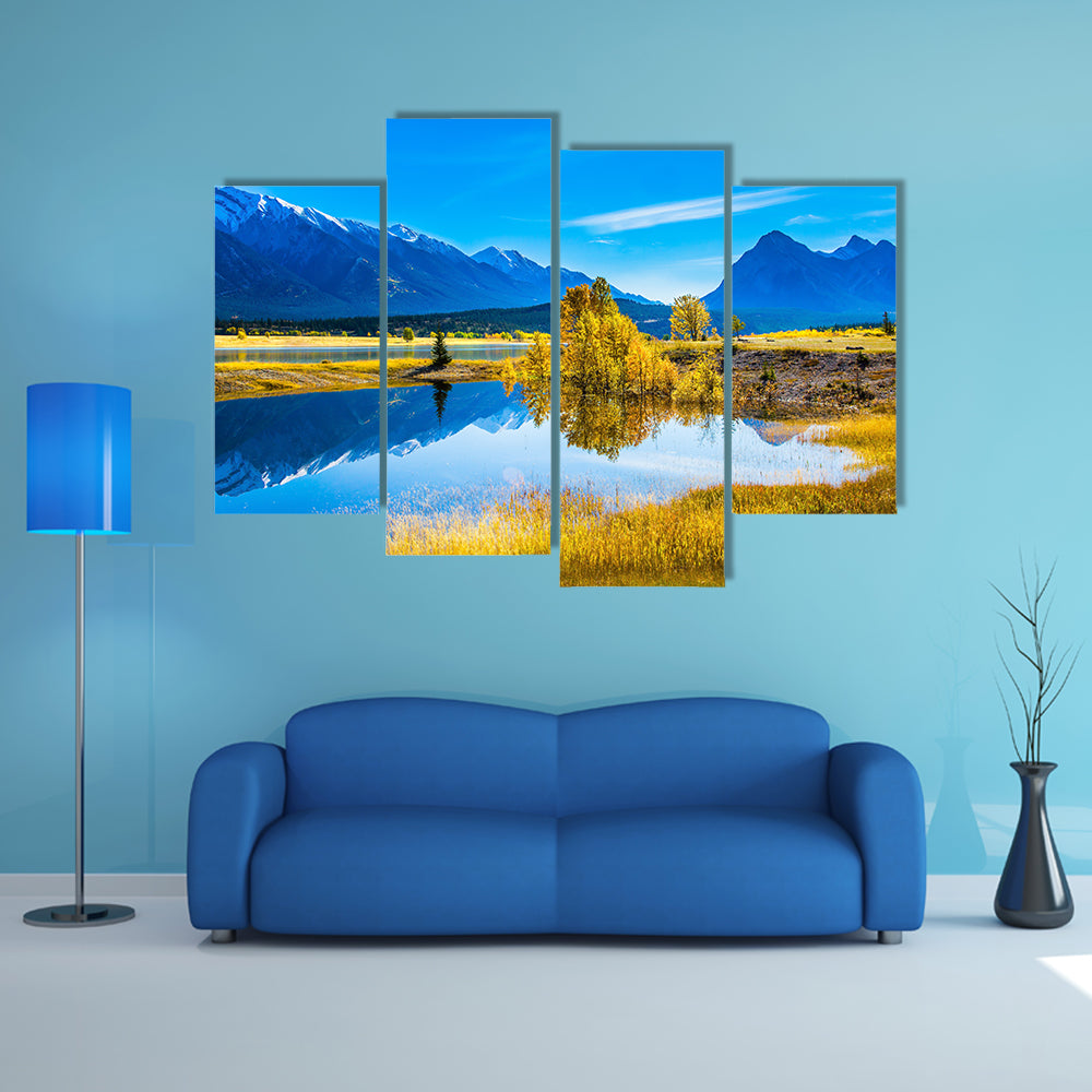 The concept of ecological and active tourism, Canada Multi Panel Canvas Wall Art