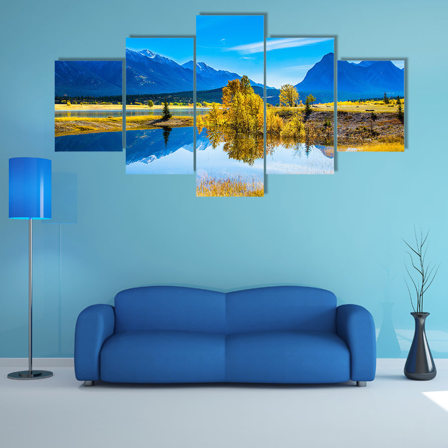 The concept of ecological and active tourism, Canada Multi Panel Canvas Wall Art