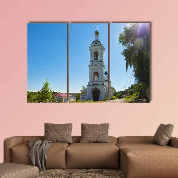 Russia, city of Ples . St. Varvara Church multi panel canvas wall art