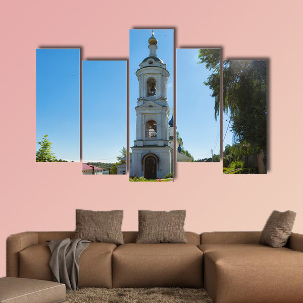 Russia, city of Ples . St. Varvara Church multi panel canvas wall art
