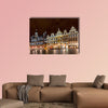 BRUSSELS, BELGIUM, Grand place of Brussels at night multi panel canvas wall art