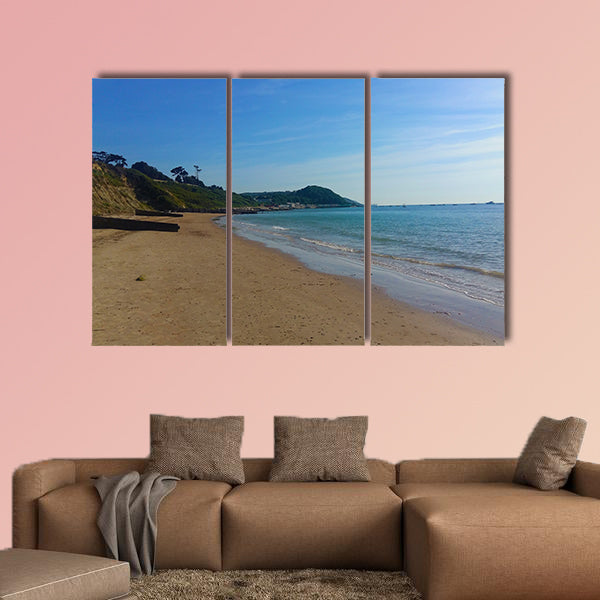 Colwell Beach on the Isle of Wight. Needles lighthouse wall art