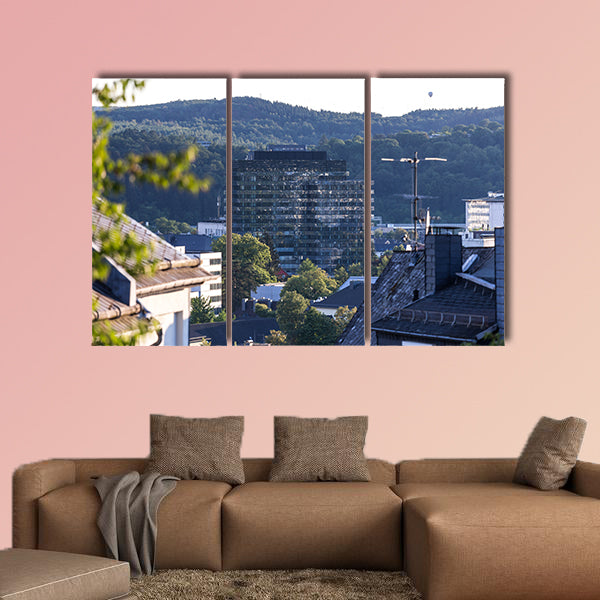 Siegen town Germany in the summer multi panel canvas wall art